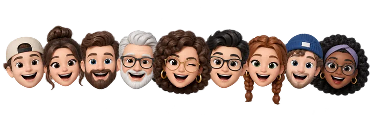 Creator community 3D avatars